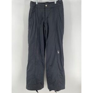 Spyder Snow Pants Ladies Size 2 Black Insulated Ski Snowboard Regular Fit